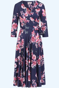 Vintage Chic for Topvintage - Topvintage exclusive ~ Helaine swing jurk in zwart