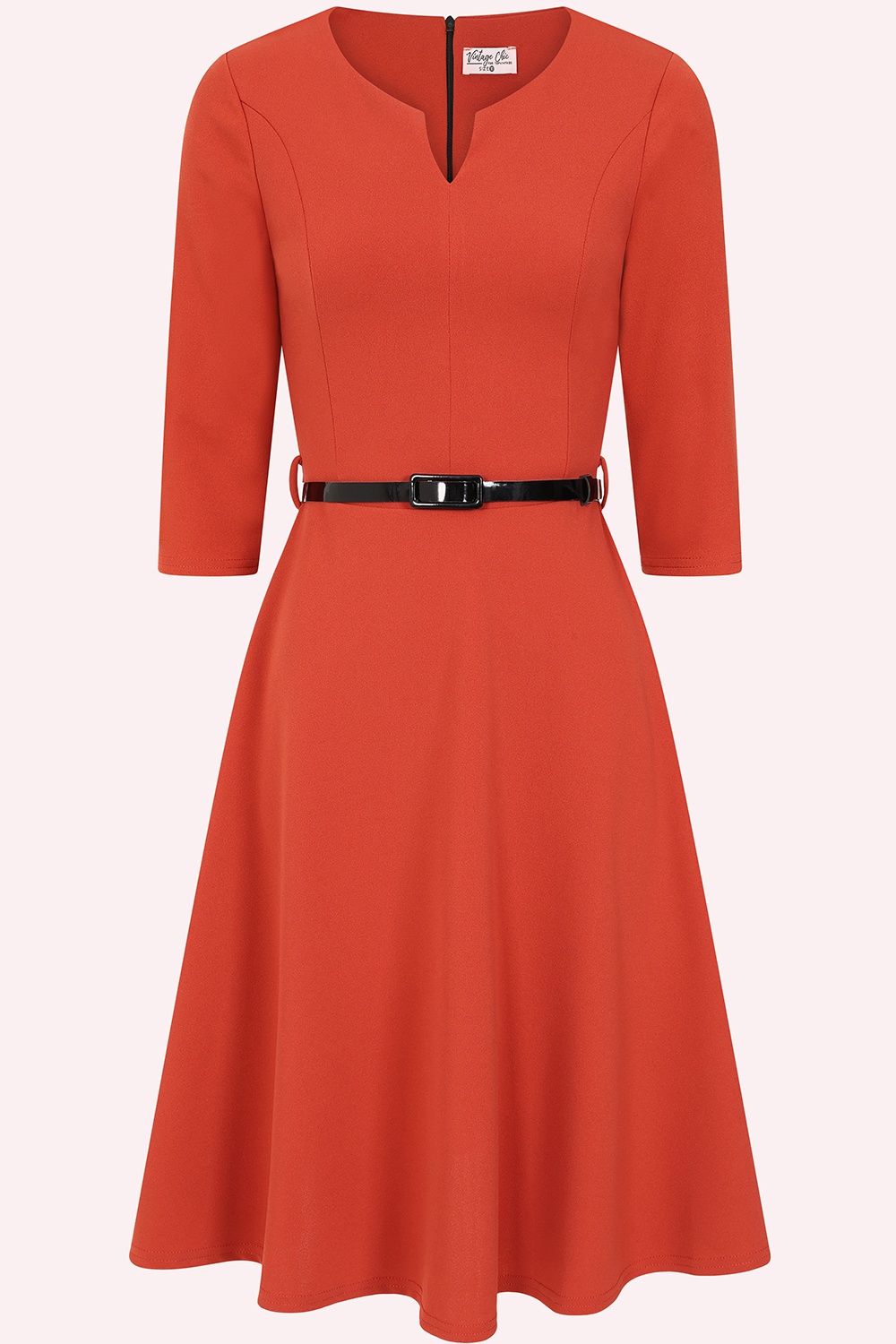 Vintage Chic for Topvintage - Topvintage exclusive ~ Reba Swing Dress in Rust