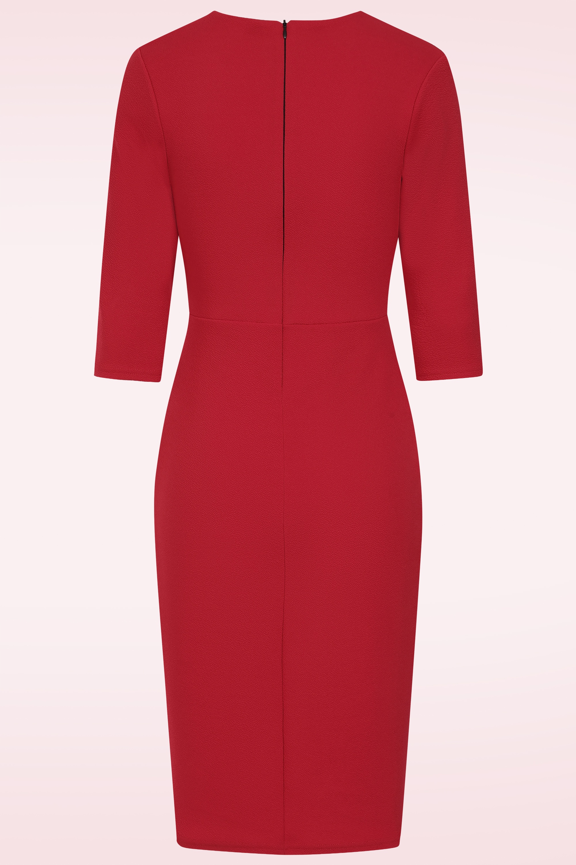 Vintage Chic for Topvintage - Topvintage exclusive ~ Margo Pencil Dress in Lipstick Red 3