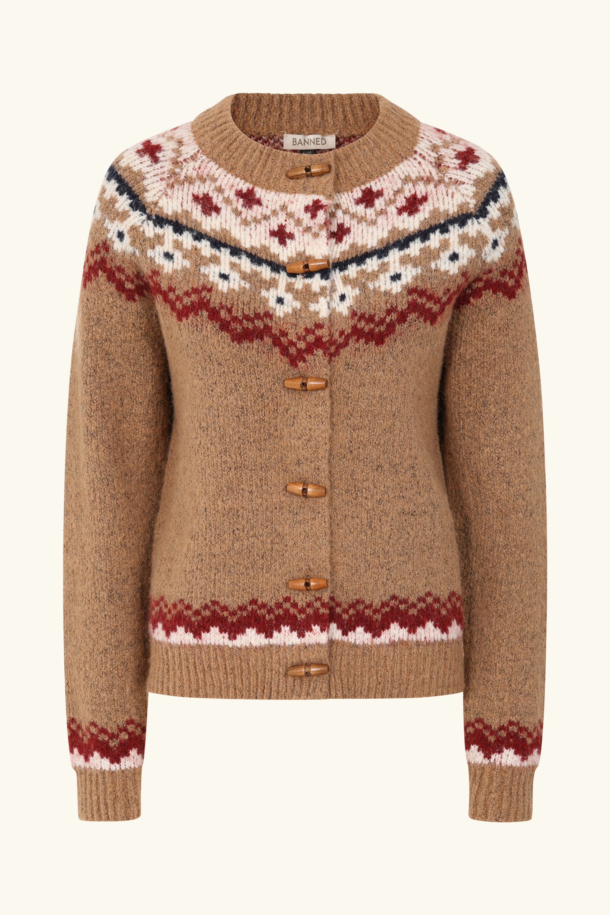 Banned Retro - Kimmy Knit cardigan in bruin