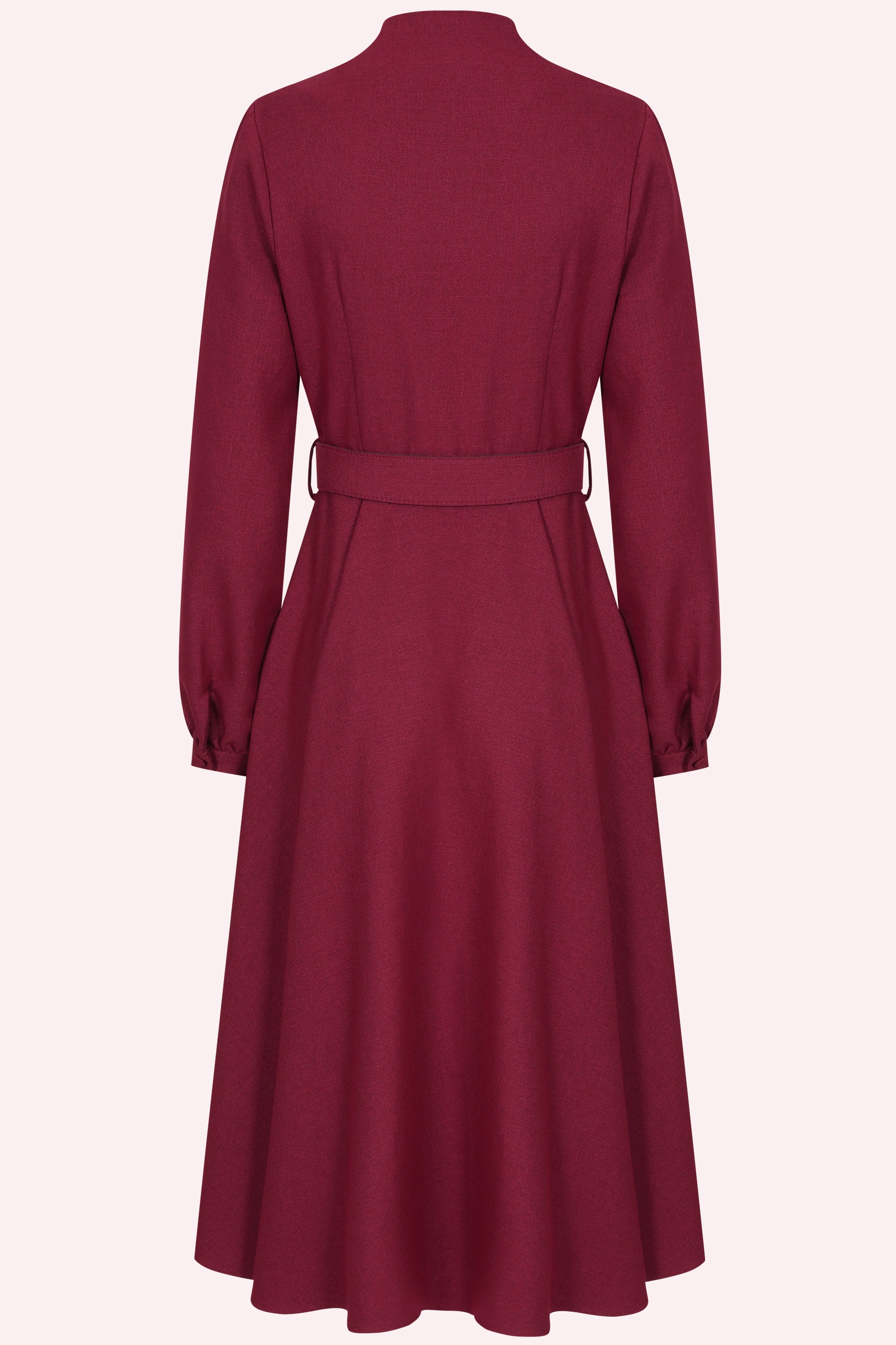 Banned Retro - Robe midi Tiziana en bordeaux 4