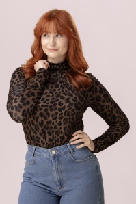 Mademoiselle YéYé - Stay With Me Turtleneck in Leo Brown