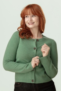 Seasalt - Tern Tide Wool Cardigan in Pea Pod