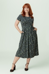 Seasalt - Veronica Cotton Dress in Garden Peas Maritime