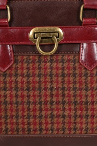 Banned Retro - Darling Belle Check Tote Bag in Brown 3