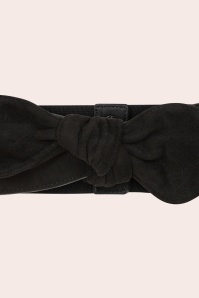 Banned Retro - Petal Bow Belt in Black 2