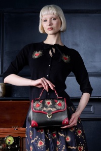 Banned Retro - True Love handtas in zwart 2