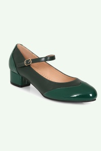 Banned Retro - Broadway Belle Mary Jane Pumps in Green 3