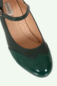 Banned Retro - Broadway Belle Mary Jane Pumps in Green 2