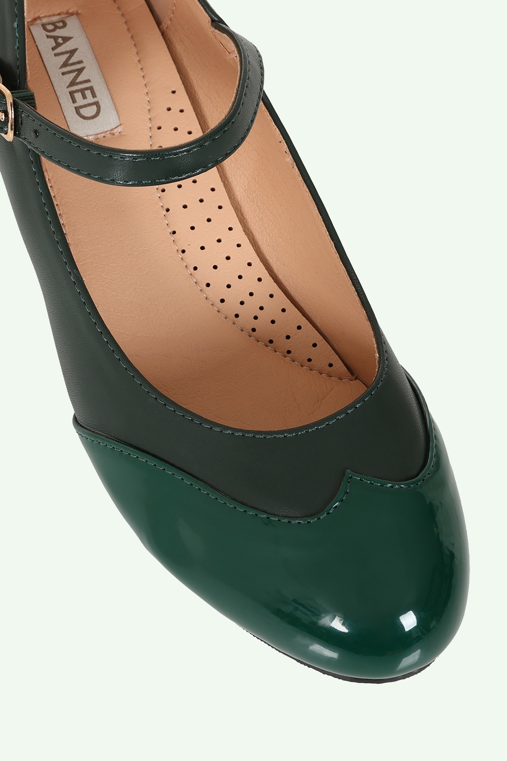 Banned Retro - Broadway Belle Mary Jane Pumps in Green 2