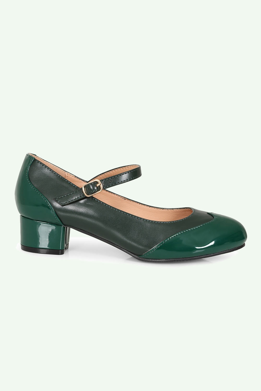 Banned Retro - Broadway Belle Mary Jane Pumps in Green