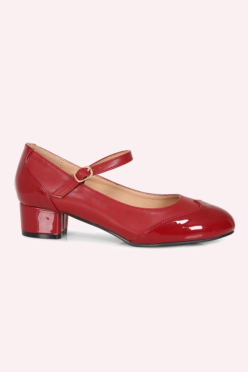 Banned Retro - Broadway Belle Mary Jane pumps in zwart