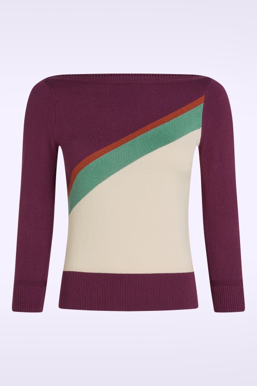 King Louie - Eda Fume Top in Caspia Purple 2