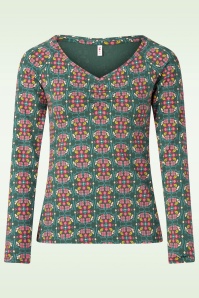 Blutsgeschwister - Savoir Vivre Top in Cowgirl Flower 2
