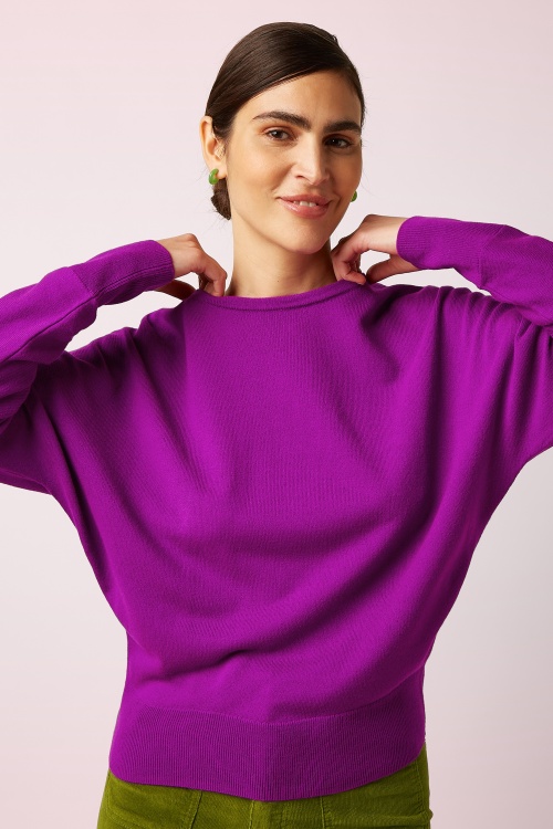 King Louie - Valentina Bonne Oberteil in Violett-Rosa