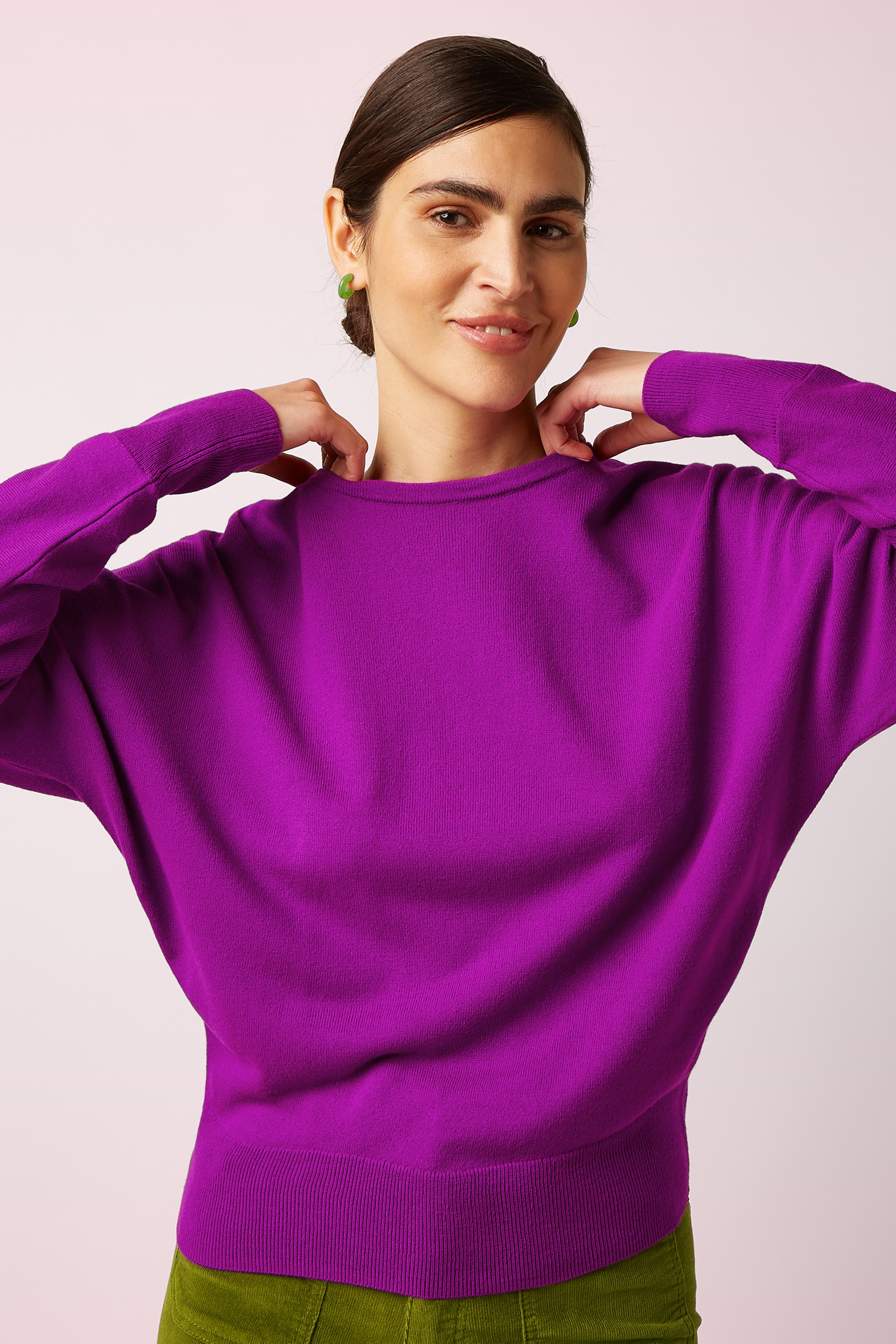 King Louie - Valentina Bonne Oberteil in Violett-Rosa