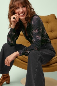 King Louie - Maisie Dolly Bluse in Schwarz 3