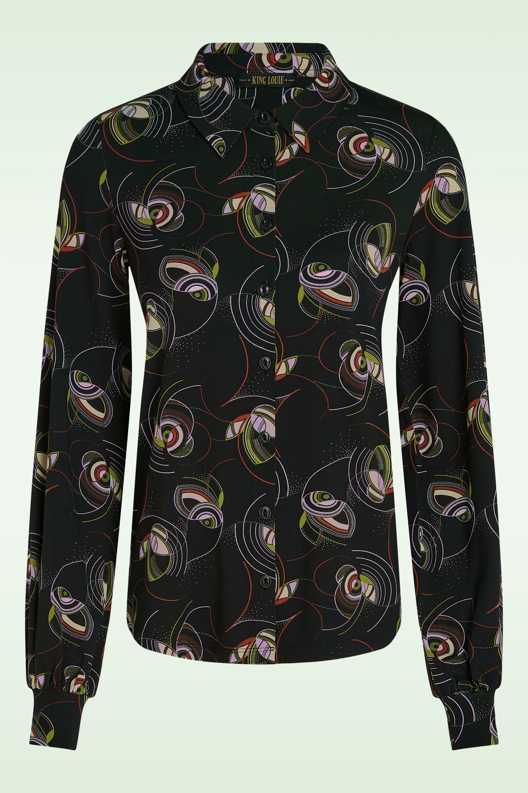 King Louie - Maisie Dolly Bluse in Schwarz 2