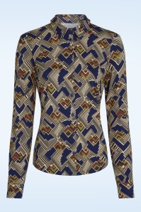 King Louie - Leia Bluse in Abendblau 2