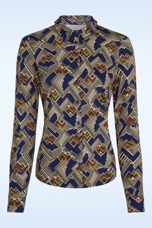 King Louie - Leia Bluse in Abendblau 2