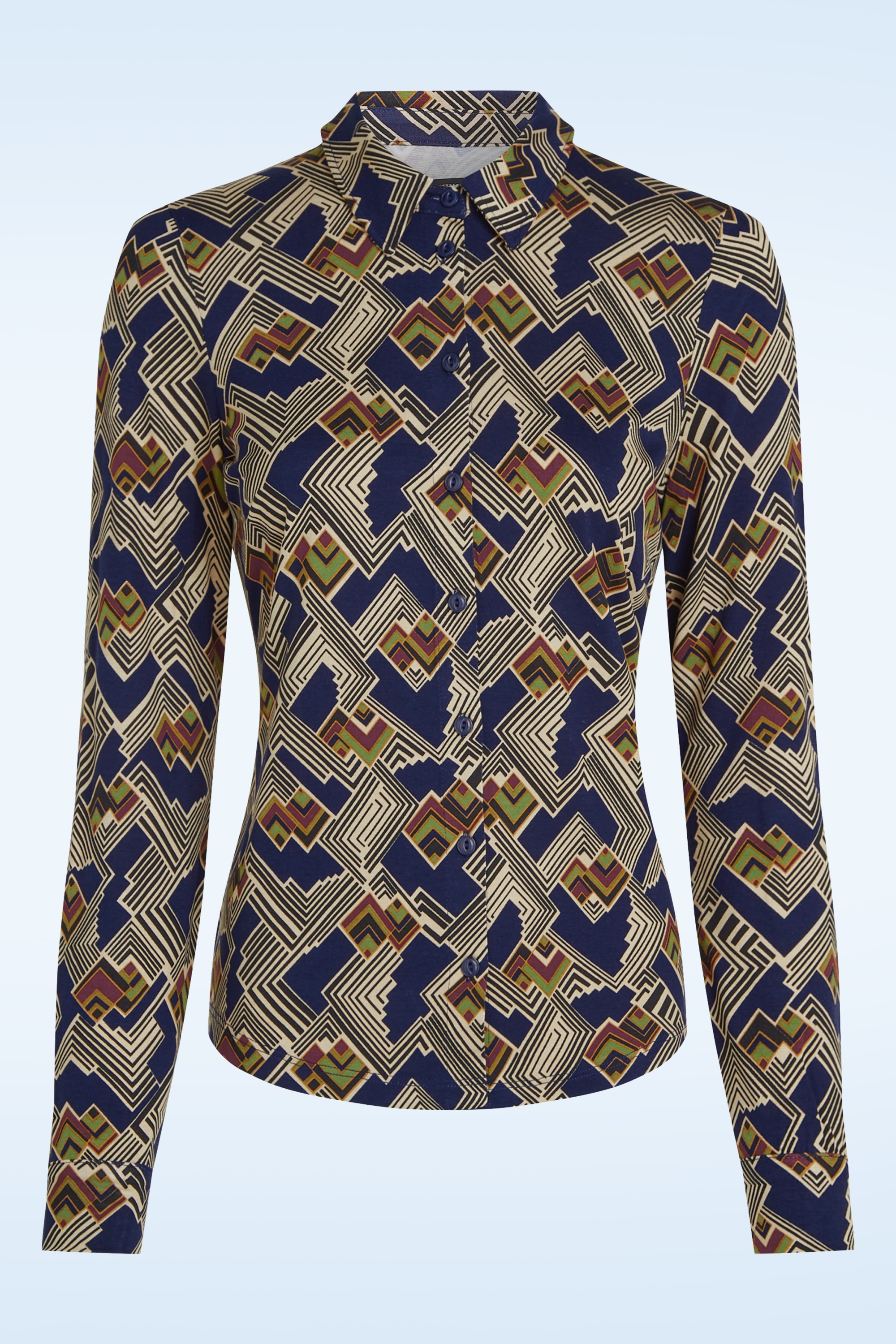 King Louie - Leia Bluse in Abendblau 2