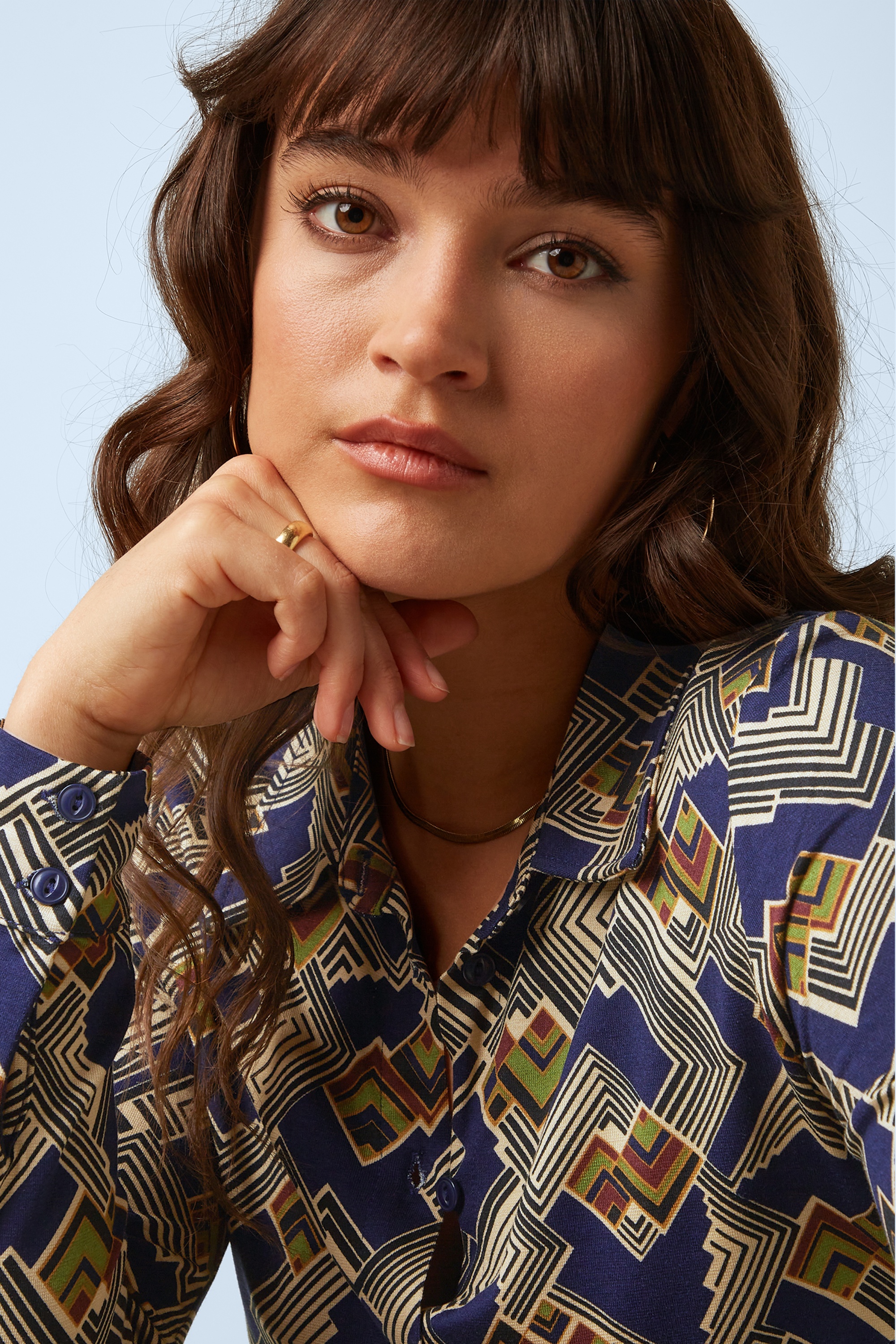 King Louie - Leia Bluse in Abendblau 4