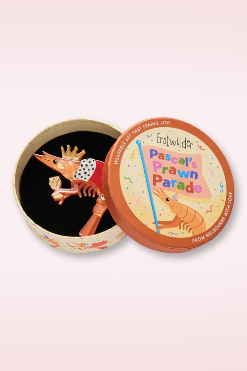 Erstwilder - Broche Pascal the King Prawn  2