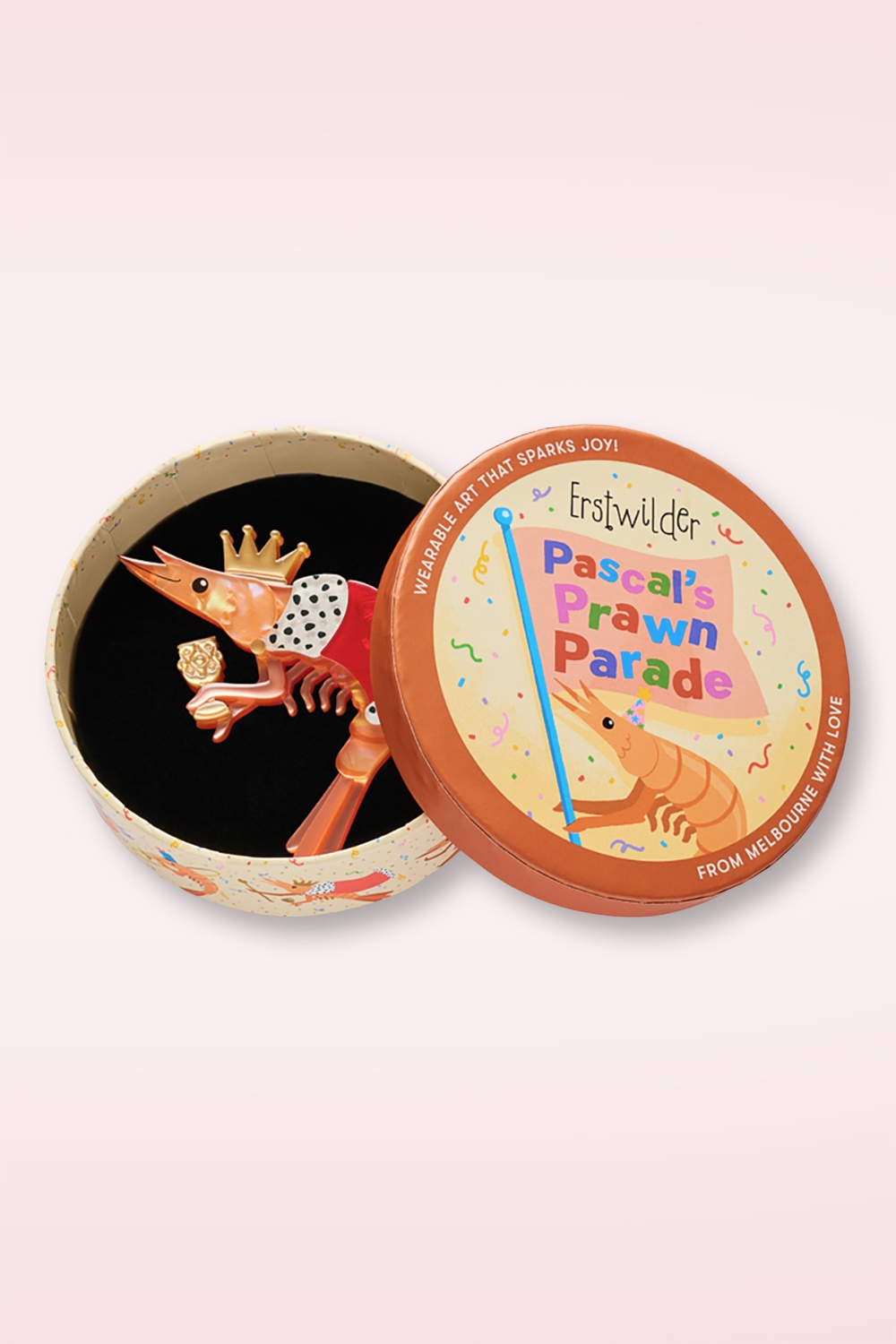 Erstwilder - Broche Pascal the King Prawn  2