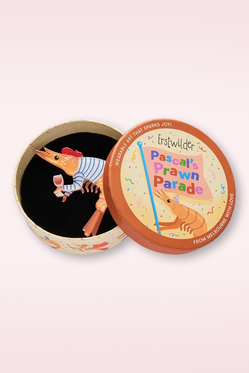 Erstwilder - Broche Pascal the Parisian Prawn  2