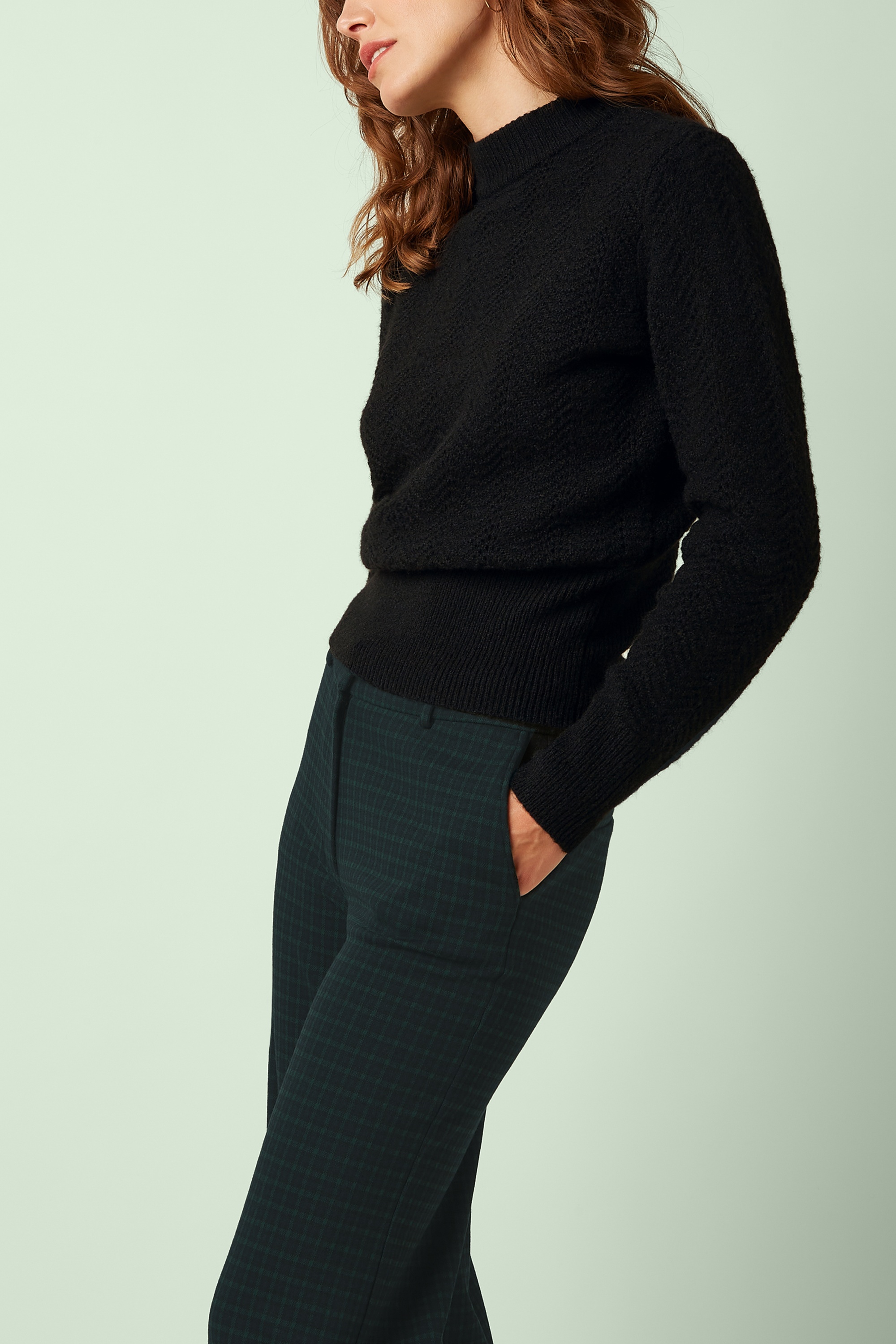 King Louie - Federica Reyna Check broek in zwart 3