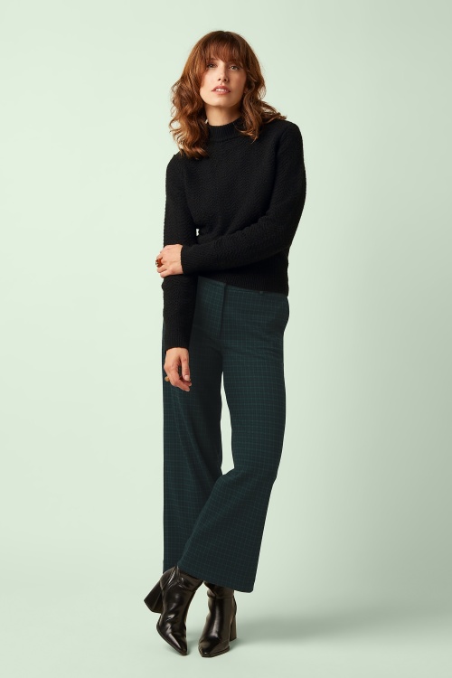 King Louie - Federica Reyna Check broek in zwart