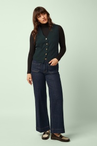 King Louie - Bianca Reyna Check gilet in zwart 3