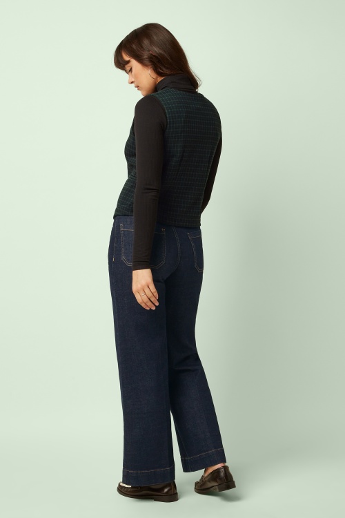 King Louie - Bianca Reyna Check gilet in zwart 6