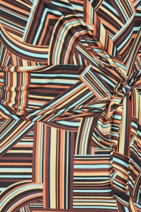 Vintage Chic for Topvintage - Topvintage exclusive ~ Annika Slinky maxi jurk in multi geo 2
