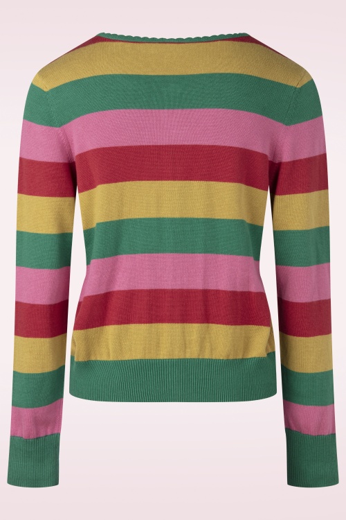Blutsgeschwister - Gilet en maille Save The Brave Candy en Little Party Stripe  5