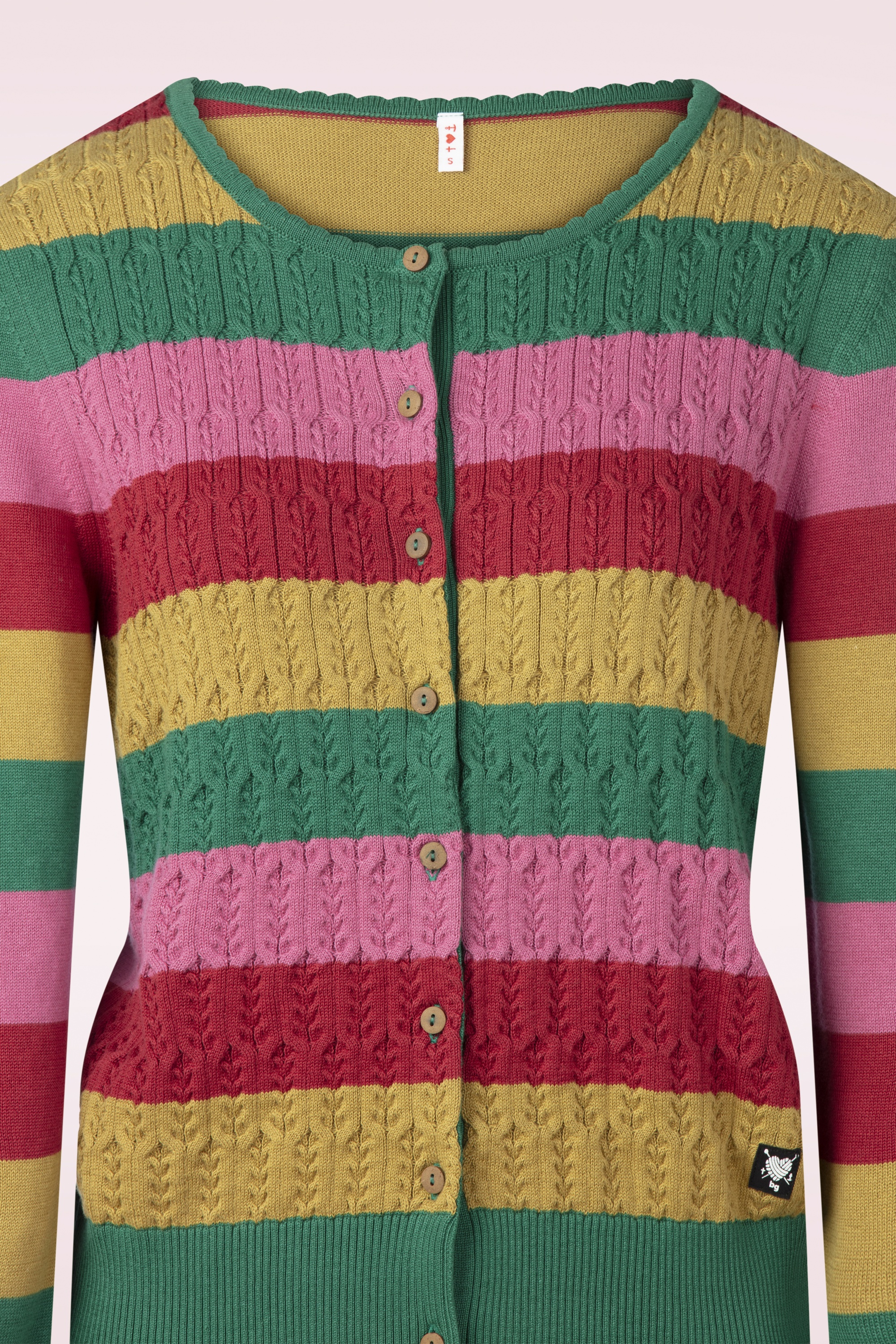 Blutsgeschwister - Gilet en maille Save The Brave Candy en Little Party Stripe  3