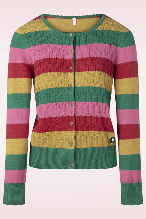 Blutsgeschwister - Gilet en maille Save The Brave Candy en Little Party Stripe  2