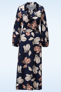 K-Design - Blue Belle Garden Maxi Dress in Midnight Blue 3