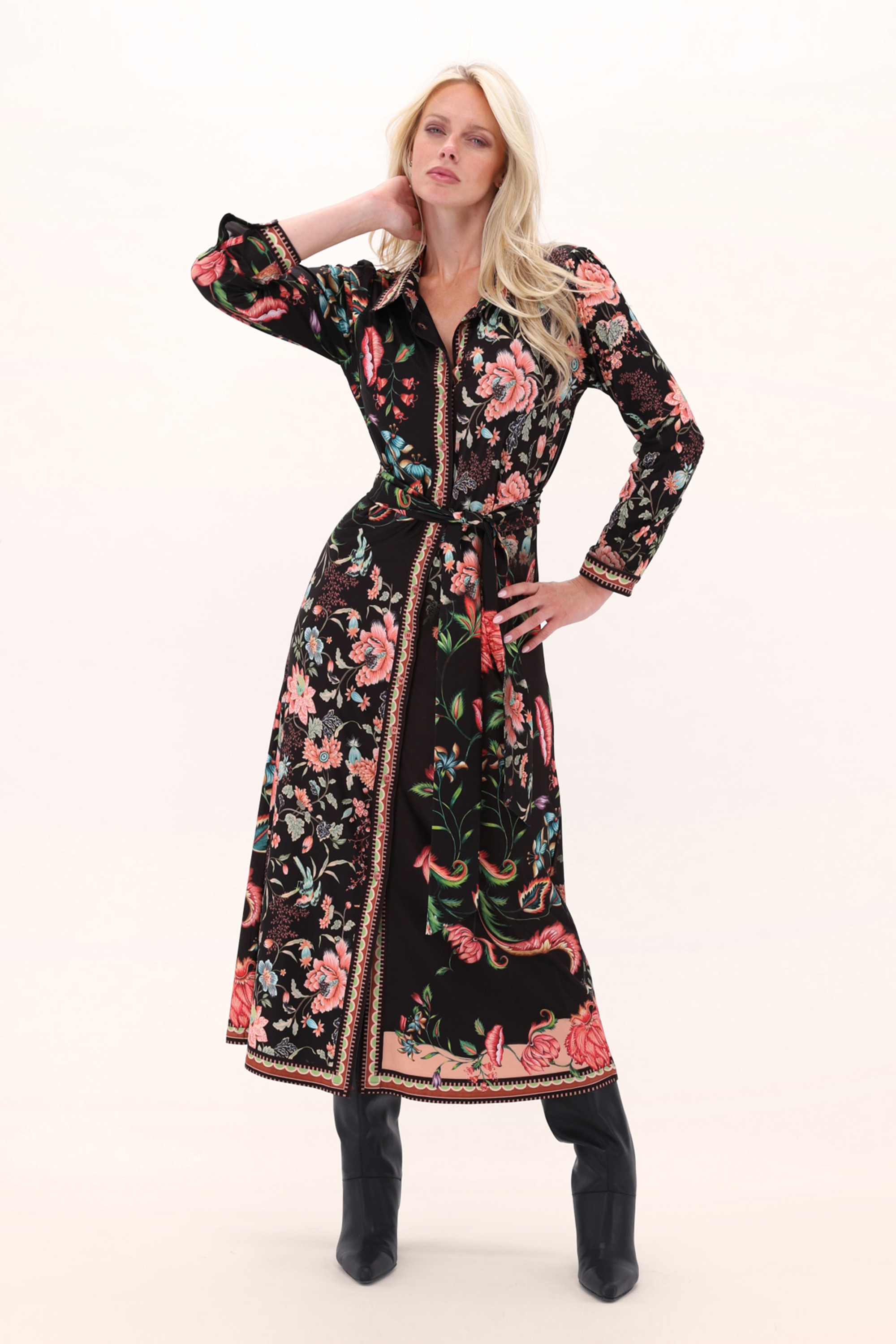 K-Design - Flora Fête Maxi Dress in Black