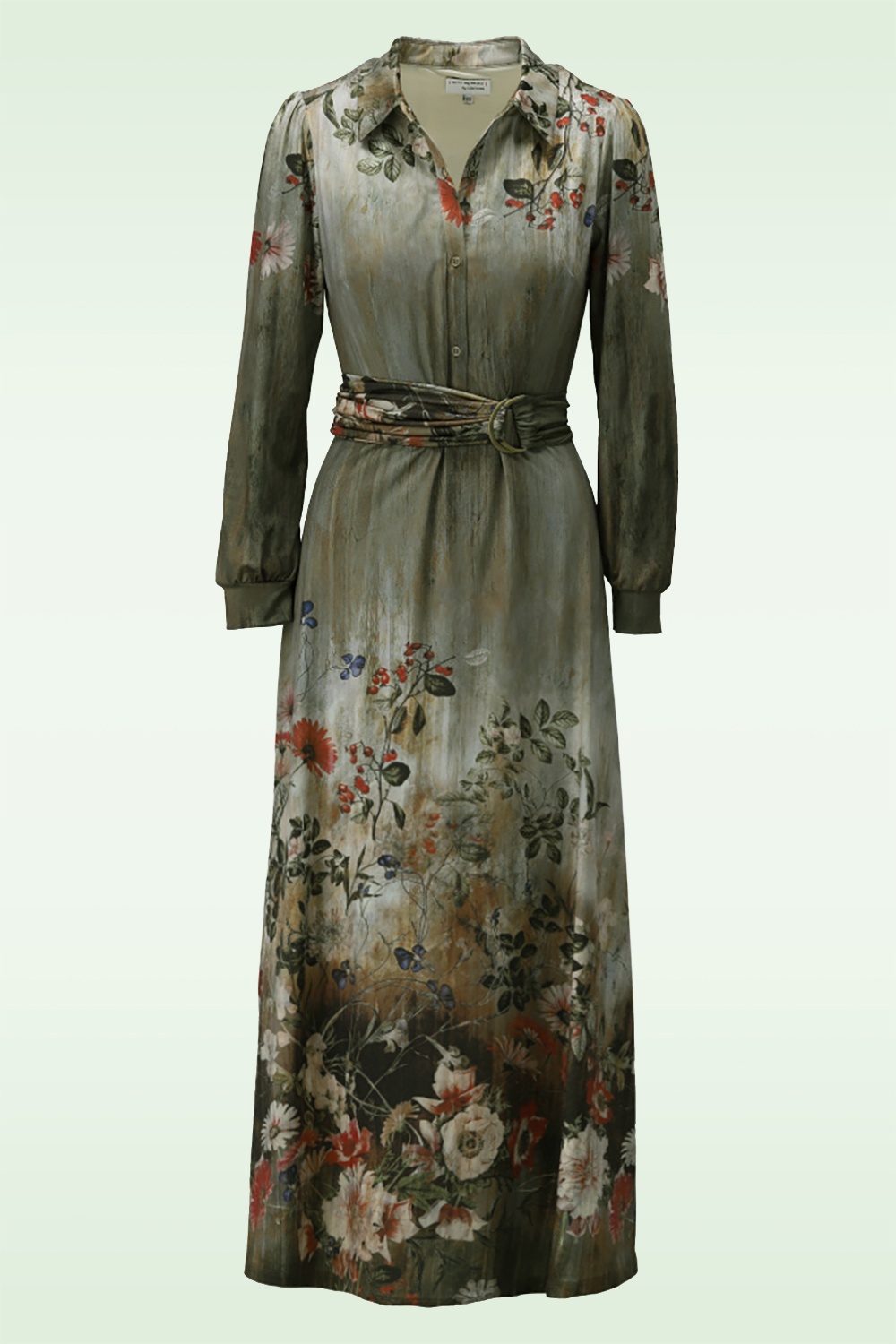 You’re My Lobster by K-design - Sunday Garden Maxi Dress in Moss Beige