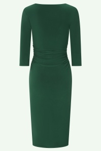 Vintage Chic for Topvintage - Topvintage exclusive ~ Lola Allure Slinky Pencil Dress in Green 3