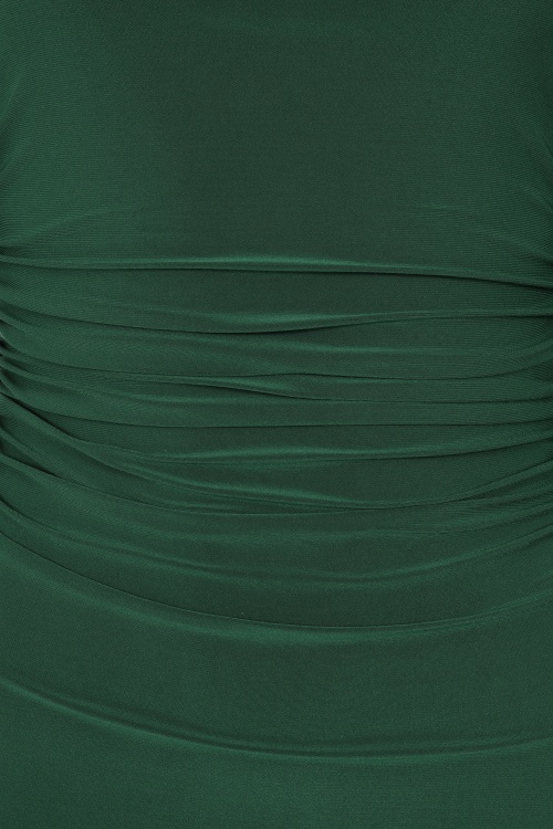 Vintage Chic for Topvintage - Topvintage exclusive ~ Lola Allure Slinky Pencil Dress in Green 2