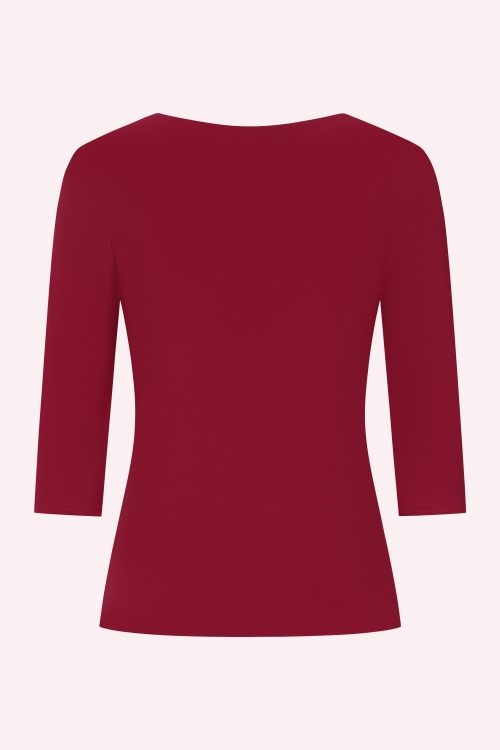 Vintage Chic for Topvintage - Topvintage exclusive ~ Valentina Bow Top in Red 3