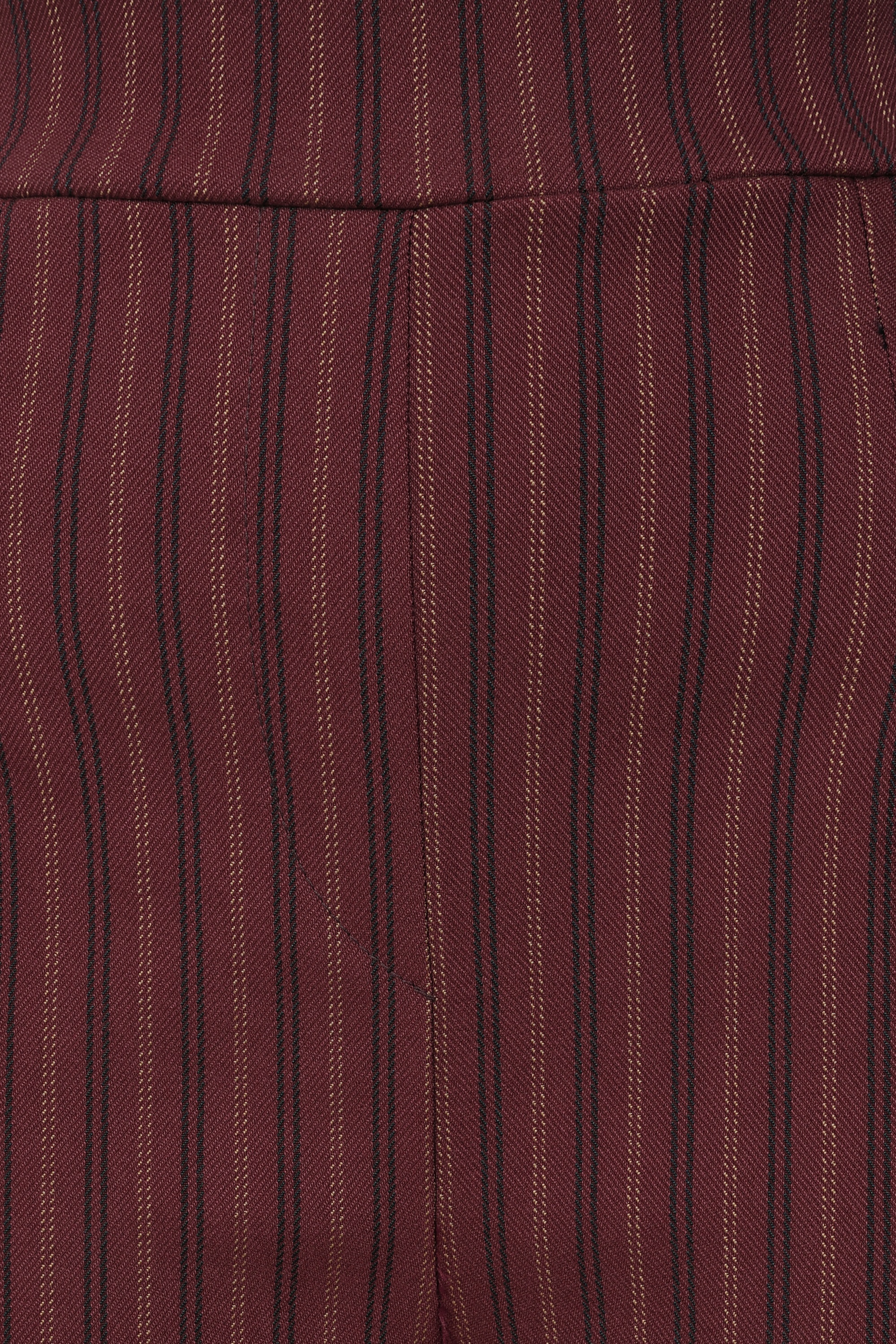 Vintage Chic for Topvintage - Topvintage exclusive ~ Bonnie Striped Trousers in Burgundy 2