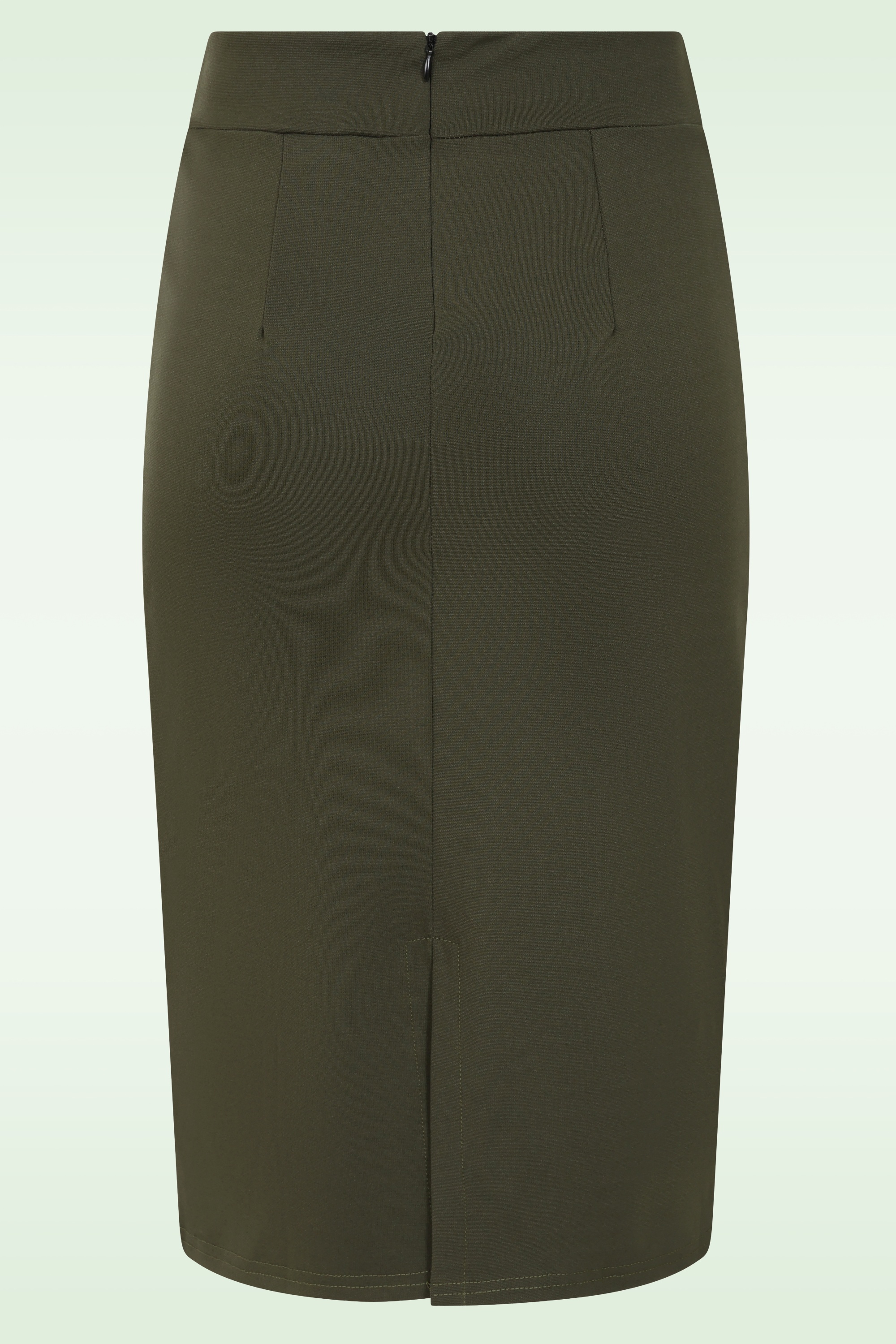Vintage Chic for Topvintage - Topvintage exclusive ~ Loreen Pencil Skirt in Khaki Green 3