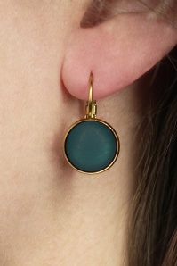 Urban Hippies - Boucles d'oreilles plaquées or Dot en libellule soyeuse