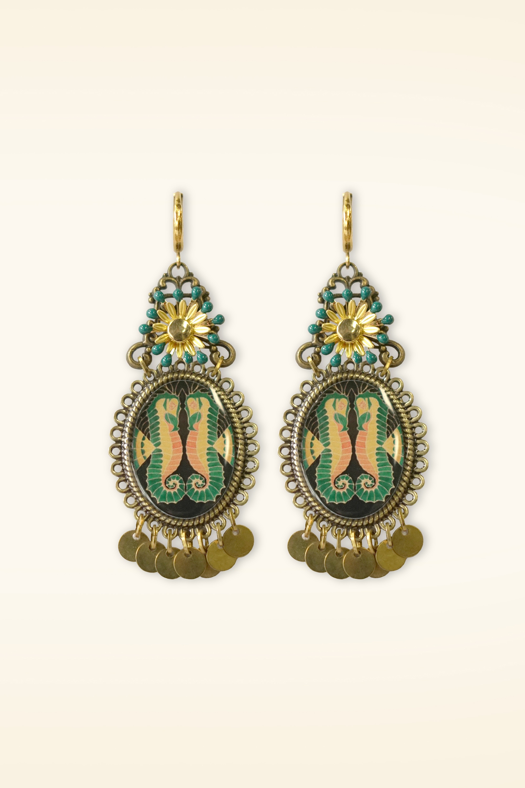 Urban Hippies - Aquantique Earrings in Gold 2