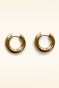 Urban Hippies - Small Hoops Earrings in Gold 2