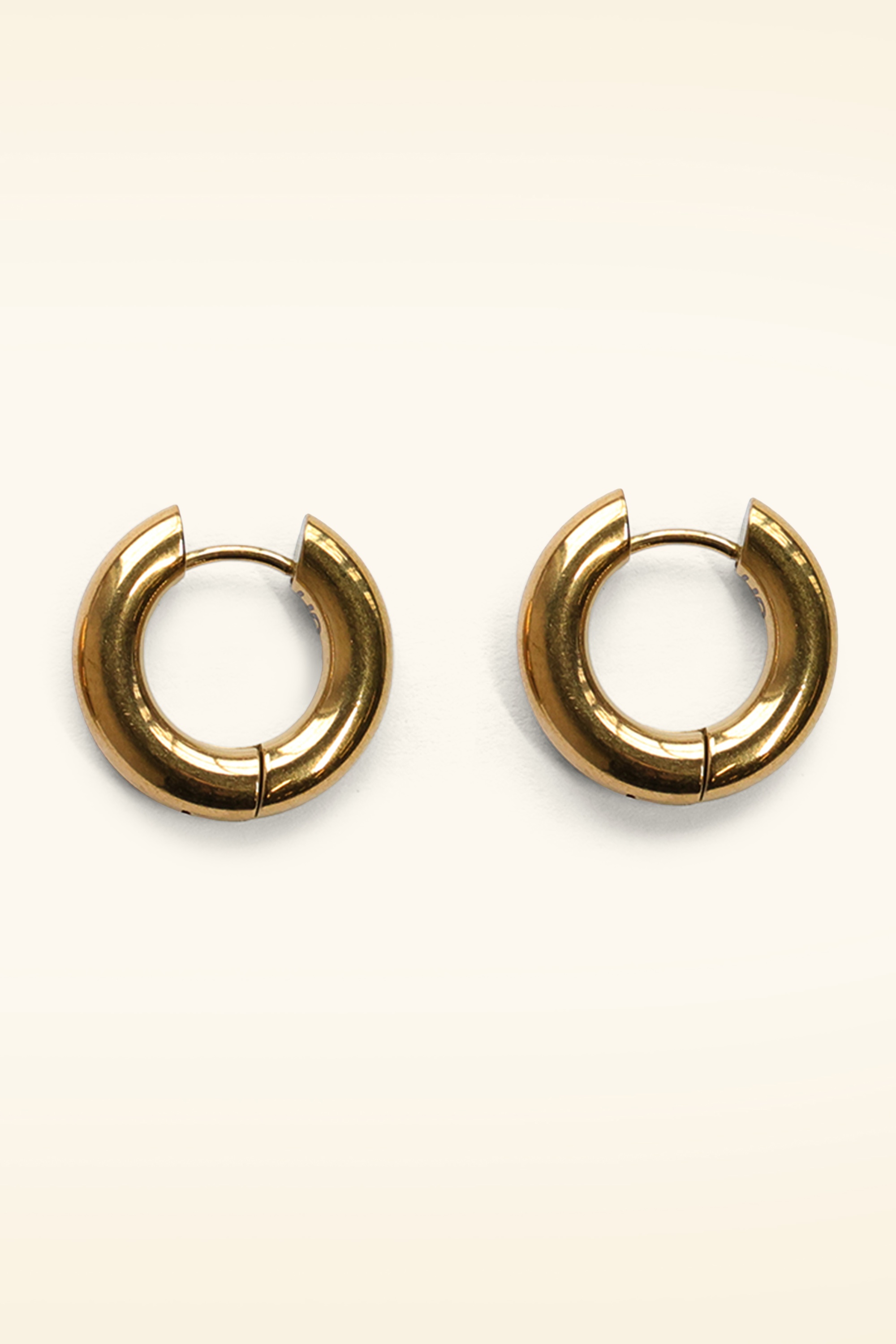 Urban Hippies - Small Hoops Earrings in Gold 2
