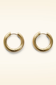 Urban Hippies - Large Hoops Earrings in Gold 2
